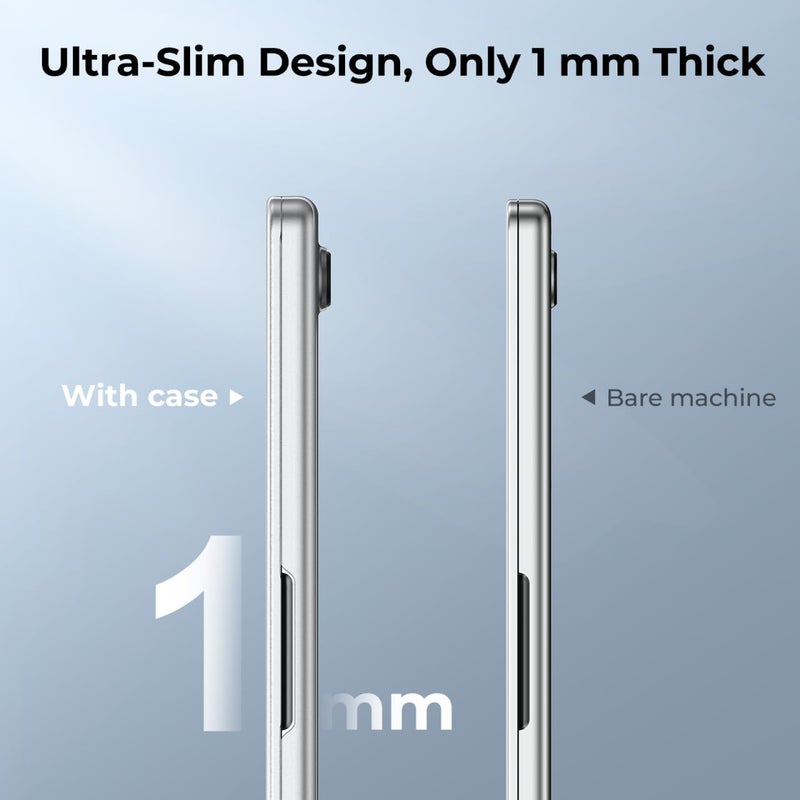 BlueSwan for MacBook Air 13 inch Case, M4 M3 M2 2026-2022 A3240 A3113 A2681, 100% Match Official Color, Scratch Resistant, Easy to Snap on, Air 13.6 Hard Shell Protective Laptop Cover, Matte Clear - Image 2